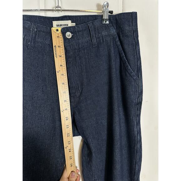 Taylor Stitch Men's The Morse Pant Rinsed Indigo Textured Stripe Size 32X32 - Picture 14 of 16